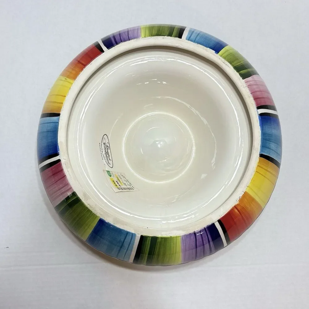 Certified International Nancy Green Colorful Stripe 13